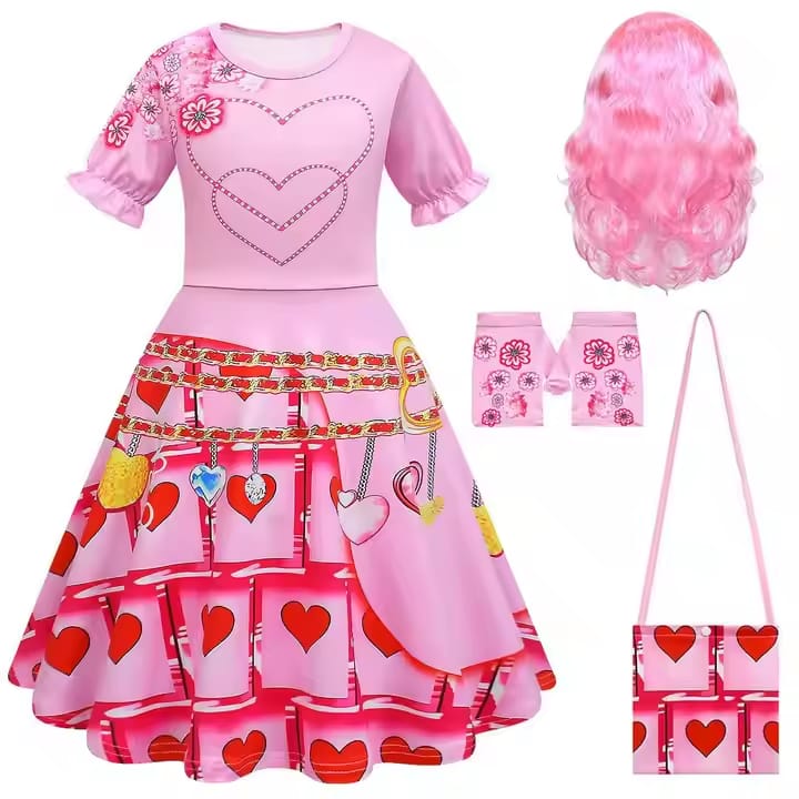 Halloween cosplay pink dresses for stage performances4
